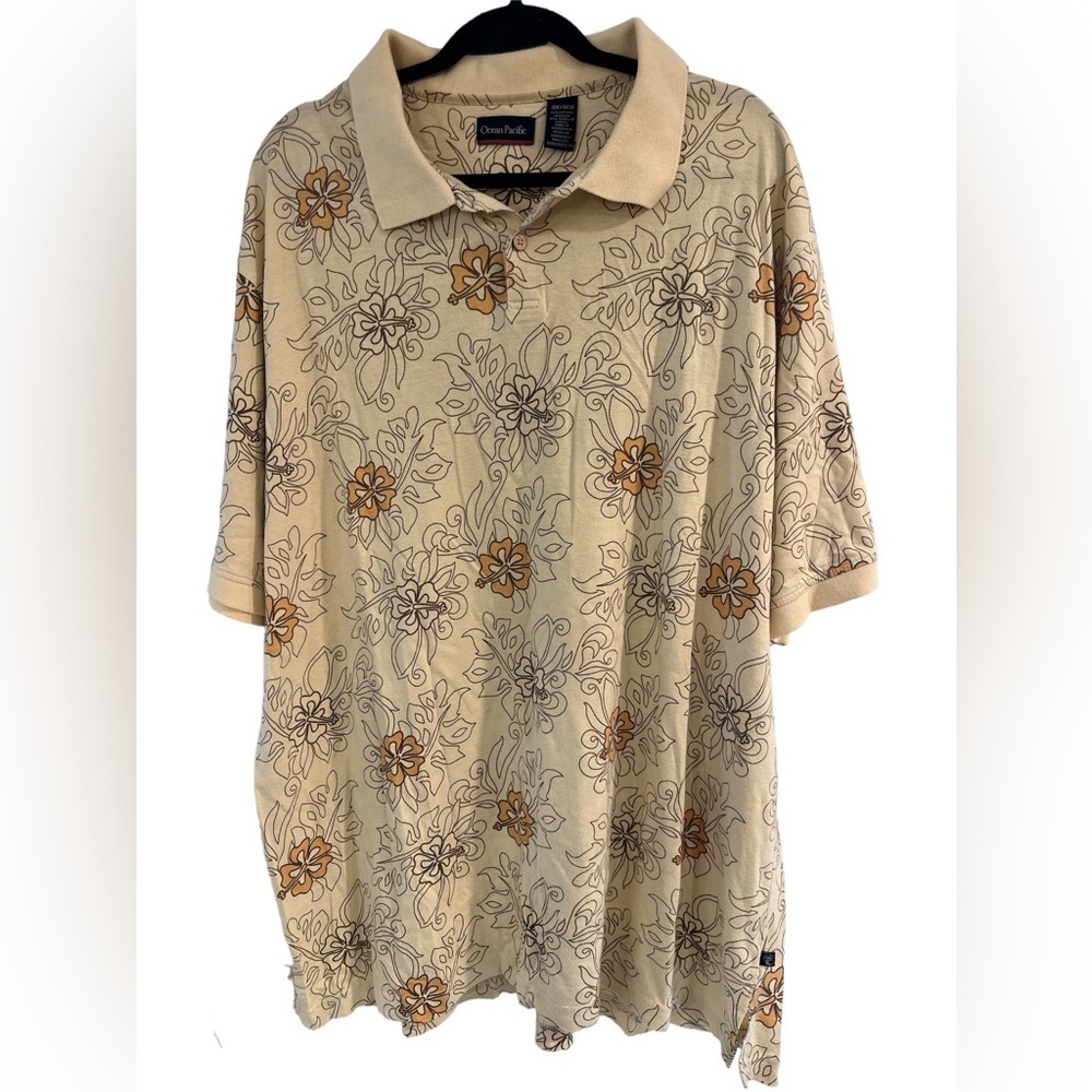 Vintage 90’s‎ Ocean Pacific Flower Polo Excellent 3XL